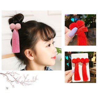 Set 2 kẹp tóc trung hoa cho bé