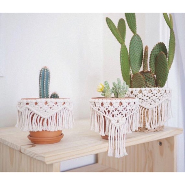 Macrame chậu cây