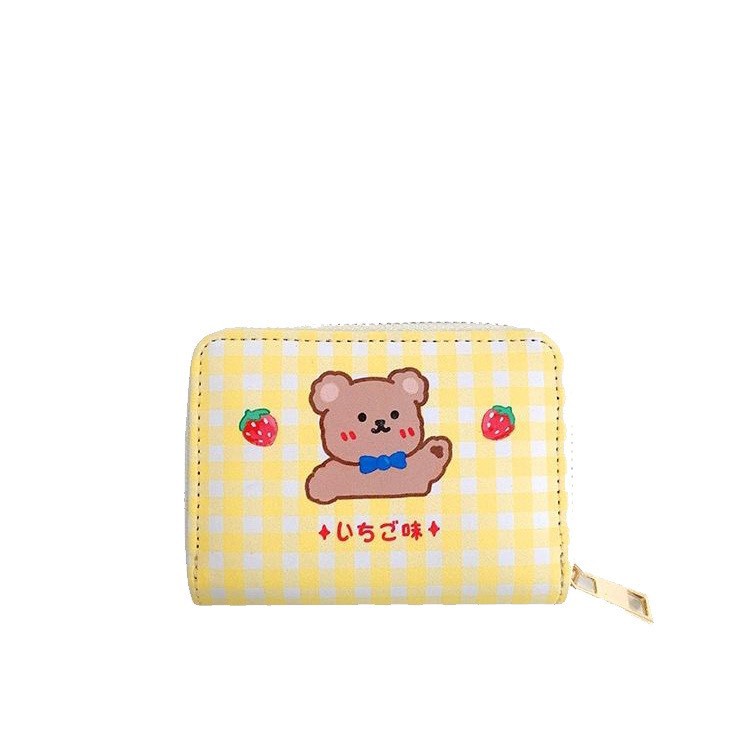 Ví nữ đựng tiền nhiều ngăn 527 hoạt hình  chất da retro phong cách thanh lịch