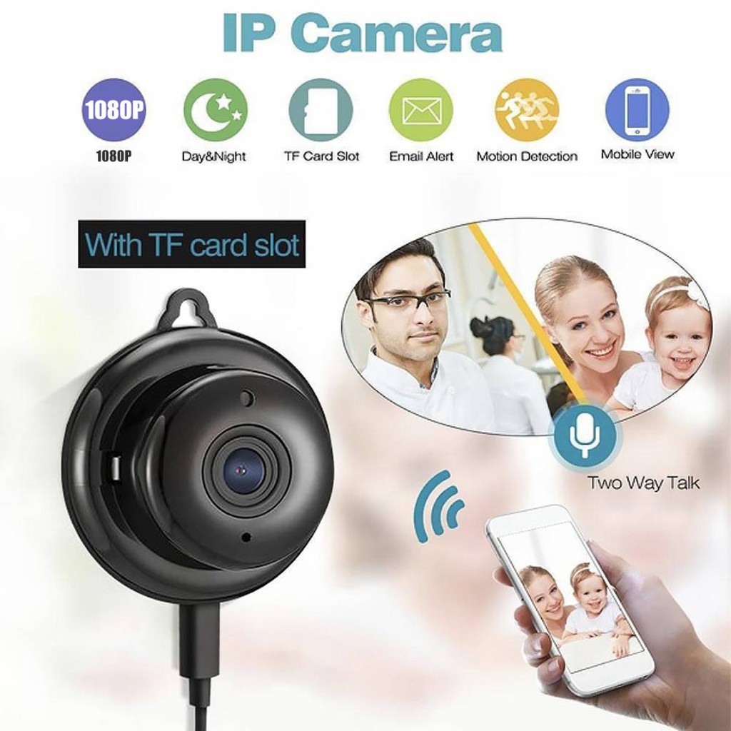 Camera mini Wifi Góc Rộng HD V380 E06 - Camera Giám Sát Hồng Ngoại