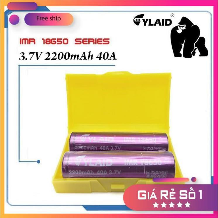 Pin 18650 CYLAID IMR 3.7v 2200mAh 40A (Hàng Authentic)