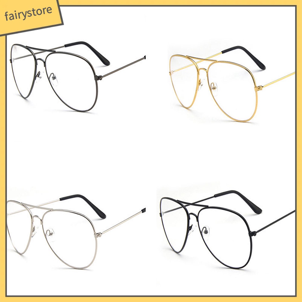 Mắt Kính Gọng Kim Loại Phong Cách Retro