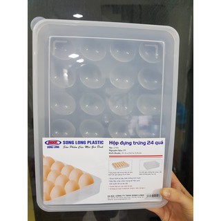 [ Deal Hot ] Hộp đựng trứng Song Long 24 quả có nắp đậy | BigBuy360 - bigbuy360.vn
