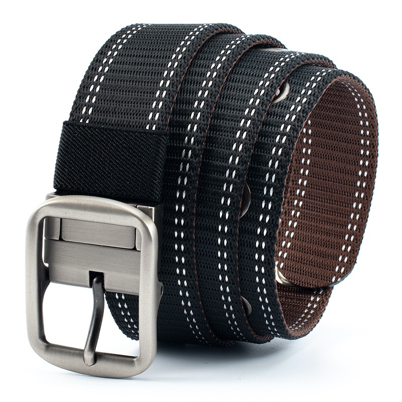 Thắt lưng vải nam chất liệu canvas Size 3.8 x 115cm,khóa kim loại,sử dụng 2 mặt dây phong cách thời trang độc đáo bền đẹ