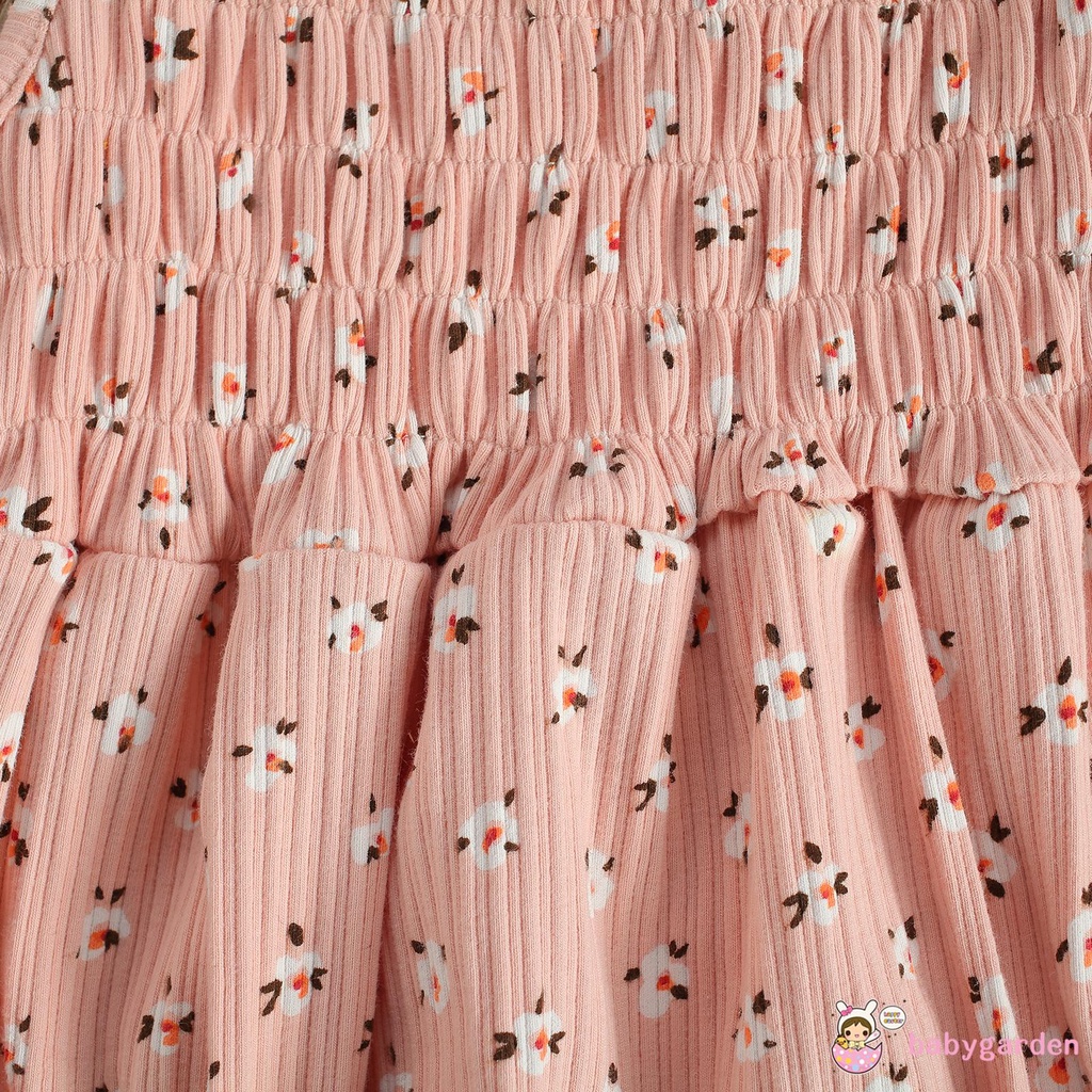 Áo Liền Quần Hở Vai Và Băng Đô Nơ Cho Bé Gái