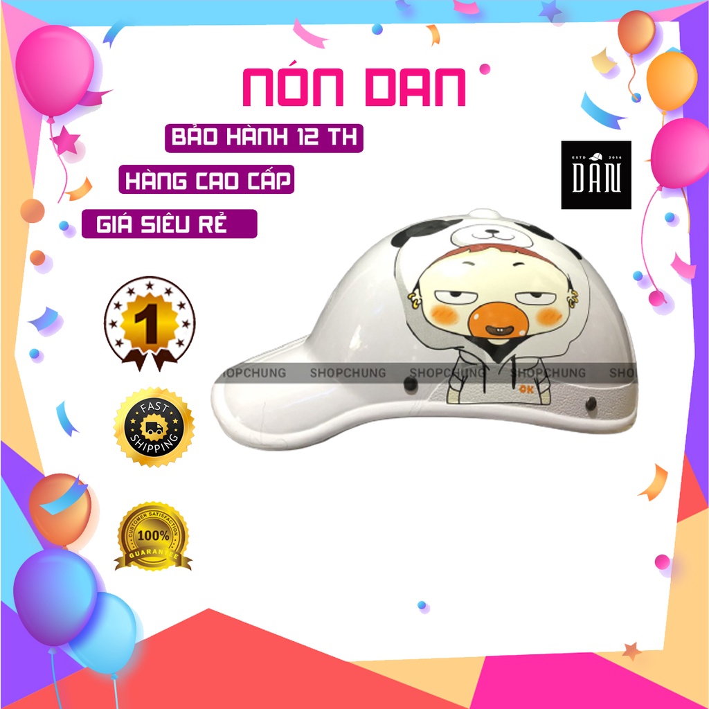 Nón bảo hiểm nữ mỏ kết lưỡi trai có khoét lỗ đủ loại tem gọn nhẹ thời trang mỏ kết dài che nắng { CÓ SỈ }