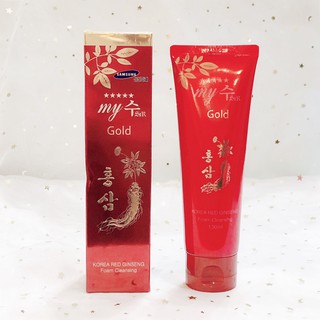 Sữa Rửa Mặt Nhân Sâm MY GOLD KOREA RED GINSENG FOAM CLEANSING 130ml