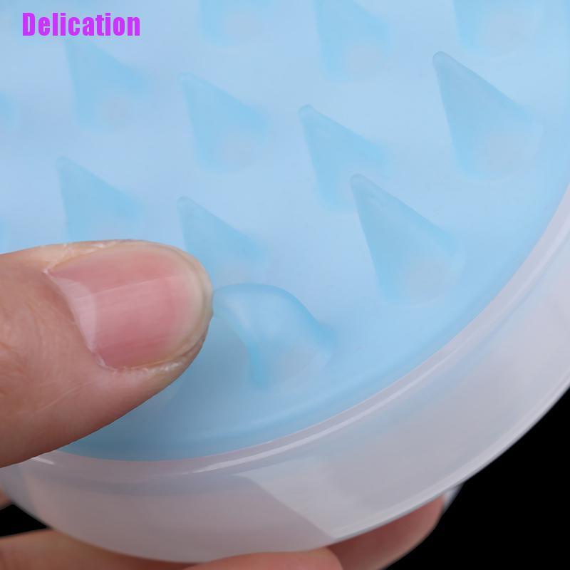 (Hàng Mới Về) Dụng Cụ Mát Xa Da Đầu Bằng Silicon Tiện Lợi silicone