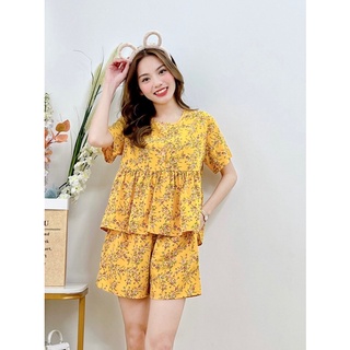 Bộ lua babydoll manggo cao cấp mặc nhà