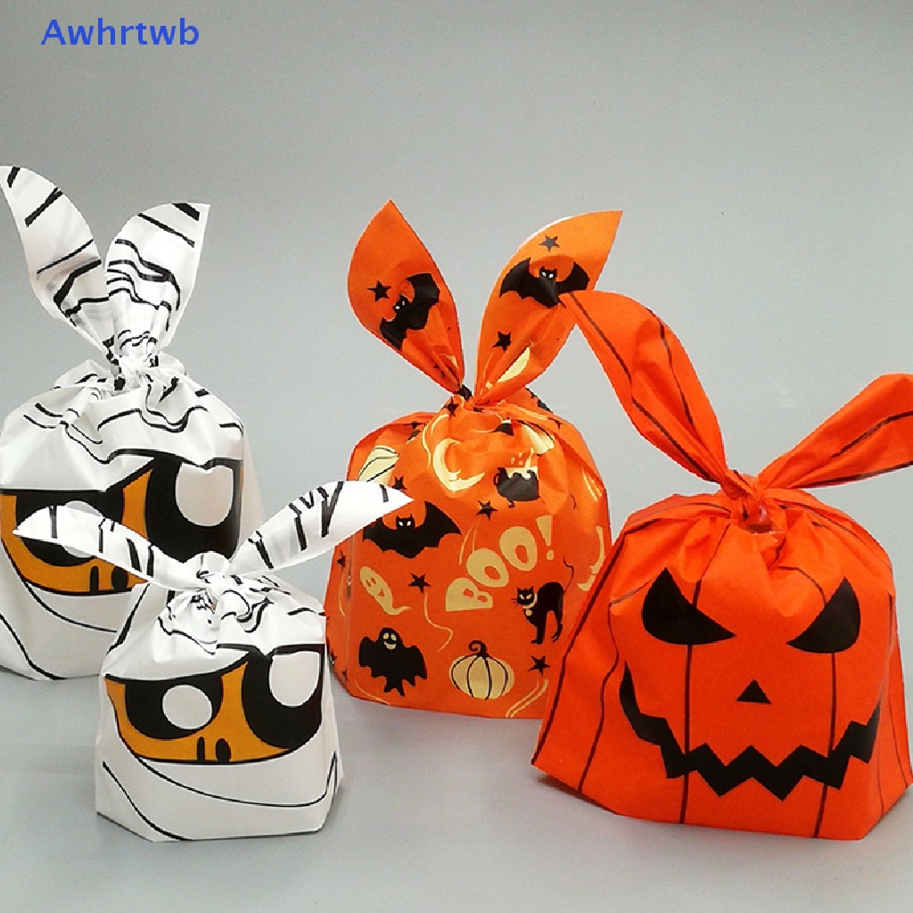 Set 50 Túi Đựng Kẹo Bánh Quy Chủ Đề Halloween Mới