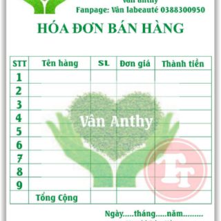 Hóa đơn 1 liên  in theo yêu cầu