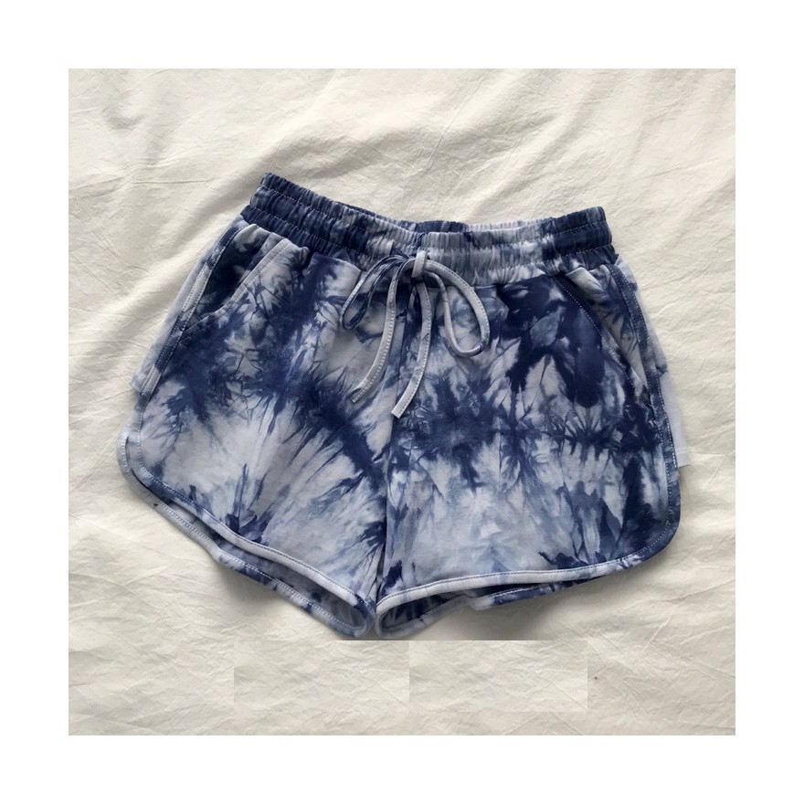 Quần Short Loang Màu PEONYB Nữ [FREESHIP] 🌸 Shorts đùi dáng ôm phối viền họa tiết, sooc thun cá tính Ulzzang HOT 🌸  ྇