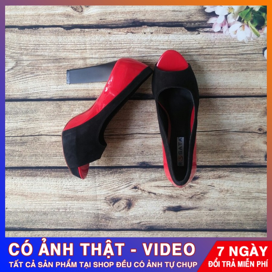 [ẢNH THẬT - FREE SHIP] Giày cao gót thời trang ROSATA RO96 - HÀNG VIỆT NAM - BKSTORE