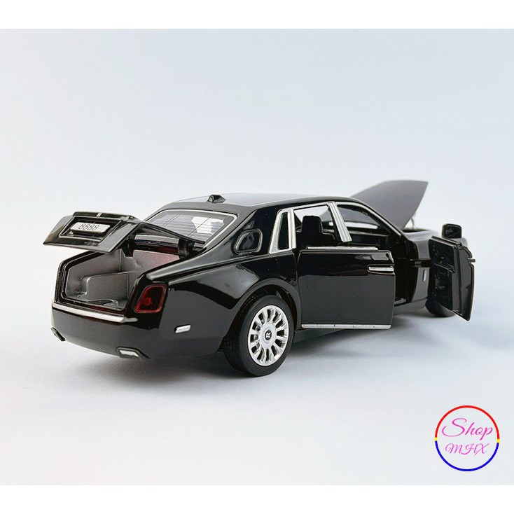 Xe mô hình sắt Rolls-Royce Phantom VIII TẶNG KÈM BIỂN SỐ tỉ lệ 1:30