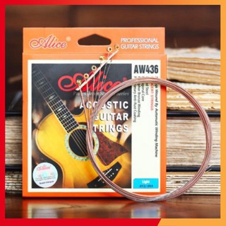 Dây đàn guitar acoustic Alice AW436 chính hãng dây sắt cho đàn ghi ta [Kwatch]