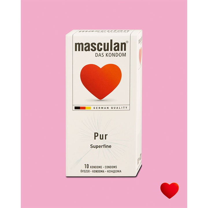 Bao Cao Su Masculan Pur Hộp 10 Cái Siêu Mỏng - Coastlinecare Pharmacy