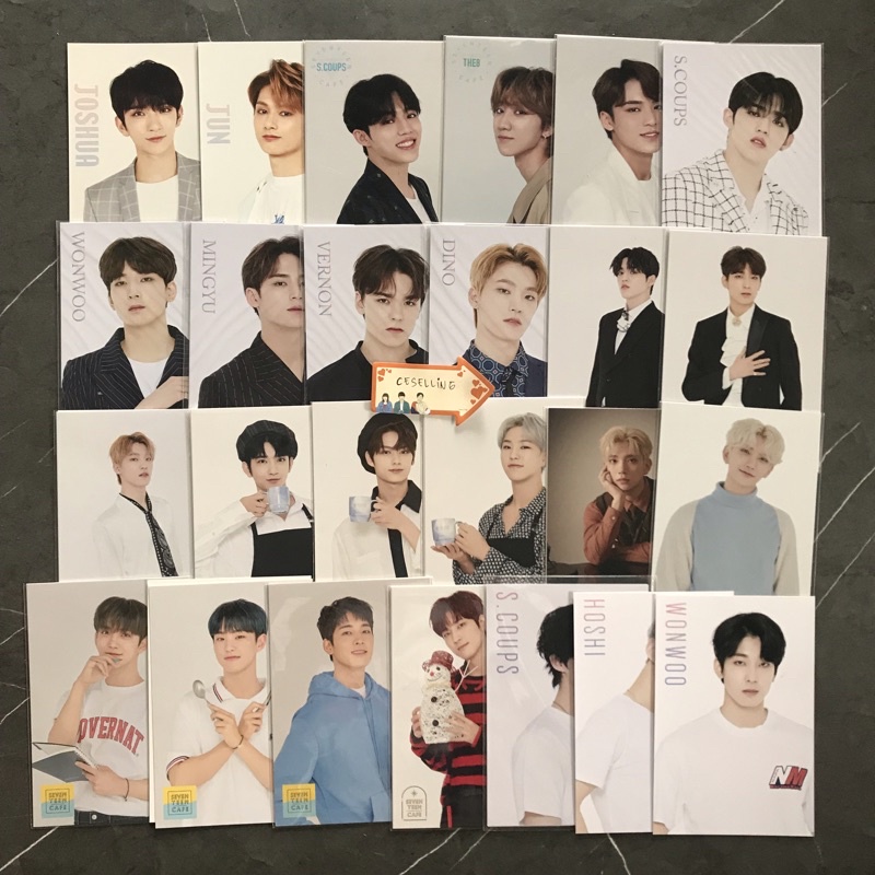 Bộ Thẻ Hình Nhóm Nhạc Seventeen Cá Tính Phong Cách Nhật Bản