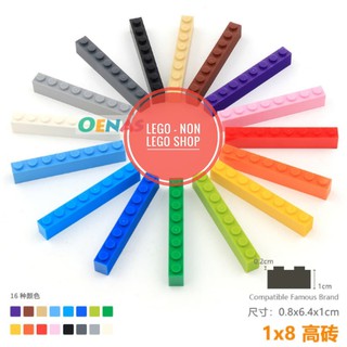 Phụ Kiện Gạch 1x8 Cao Các Màu ( 10v )