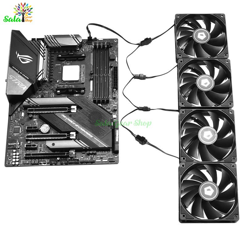 Dây chia nguồn quạt ID-Cooling Splitter FS-04