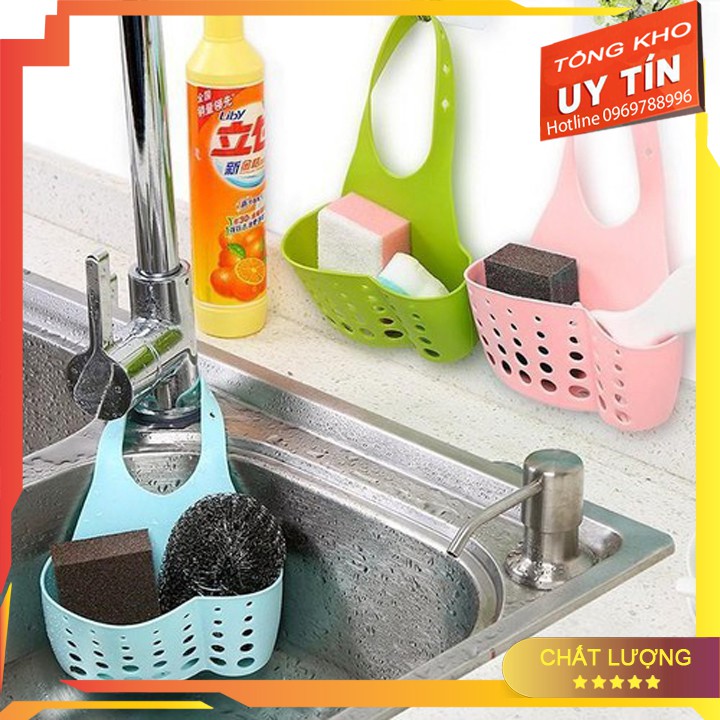 [VÔ ĐỊCH RẺ]Combo 5 Giỏ Lưới Silicon Đựng Đồ Treo Bồn Rửa Bát, Nhà Tắm (Màu Ngẫu Nhiên)