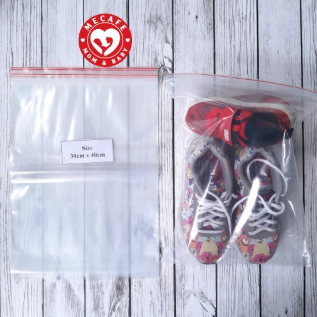 500gr Túi Zip Viền Đỏ các size