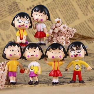 Bộ 6 Mô hình Chibi Maruko Chan - cao 5cm ( Mẫu 2)
