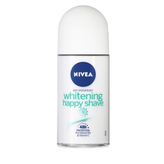 Lăn Khử Mùi Trắng Mịn Làm Dịu Da Nivea Whitening Happy Shave 50ml