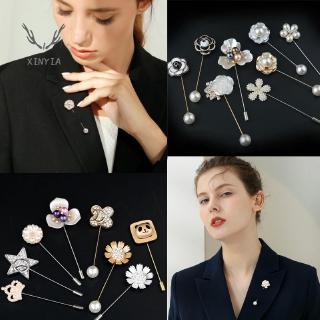 Ghim Cài Áo Hình Hoa Đính Đá Phong Cách Hàn Quốc XY1