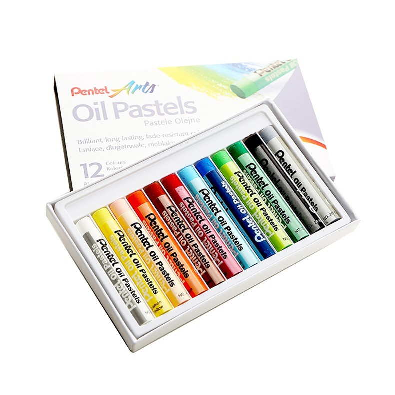 Màu Sáp Dầu Oil Pastel/ Sáp Dầu Pentel từ 12-50 màu PHN12/ PHN16/ PHN25/ PHN36/ PHN50