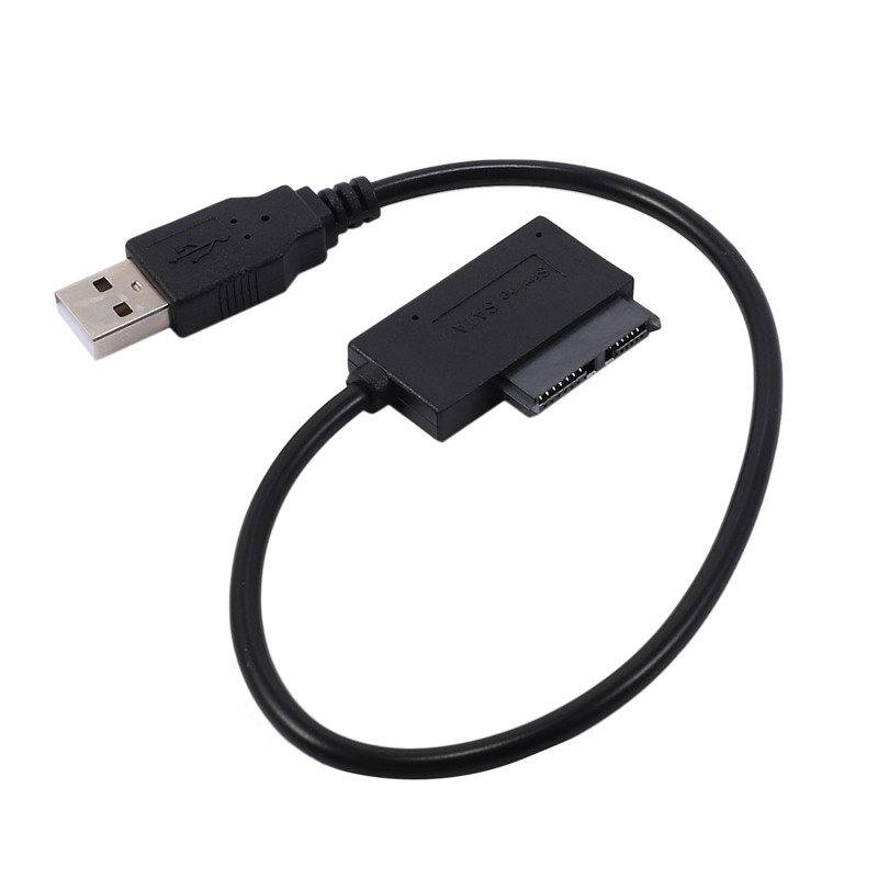 Cáp Chuyển Đổi Usb 2.0 Sang Mini Sata Ii 7 + 6 13pin Cho Laptop Cd / Dvd Rom