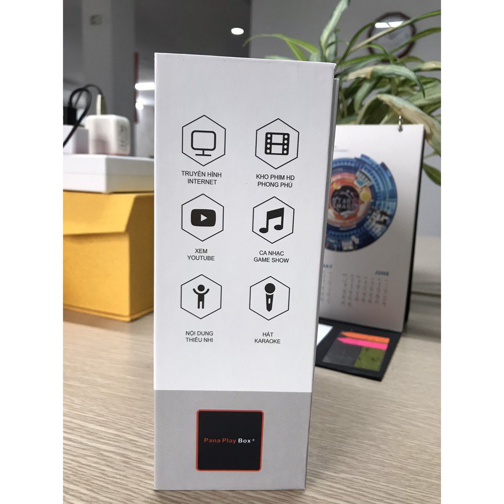 Đầu Androi Tivi Pana Play Box  Pana box Play +, RAM 4G, hỗ trợ tìm kiếm giọng nói, bảo hành 12 tháng