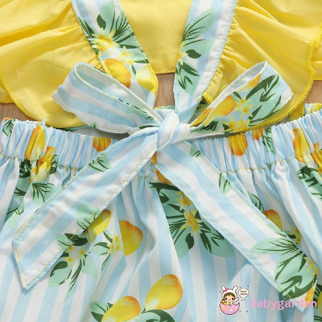 Áo liền quần bằng cotton họa tiết in thời trang mùa hè cho em bé