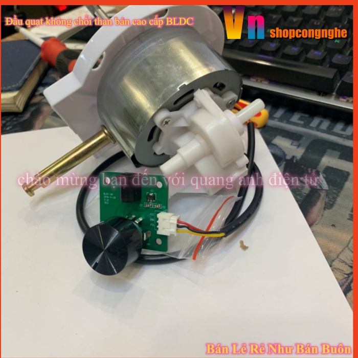 Đầu quạt không chổi than 12v-18v BLDC Bản Cao Cấp có diot SS34 chống ngược