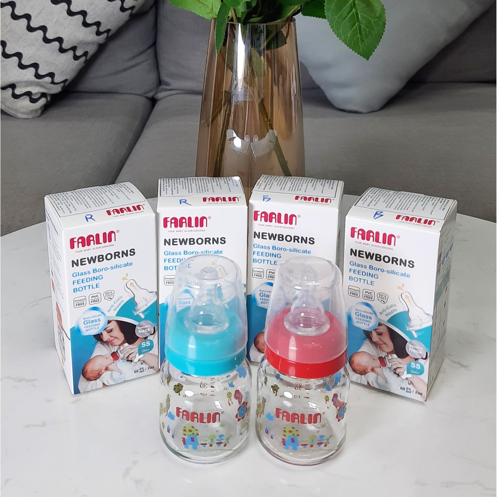 Bình Sữa Thủy Tinh Farlin - 60ml