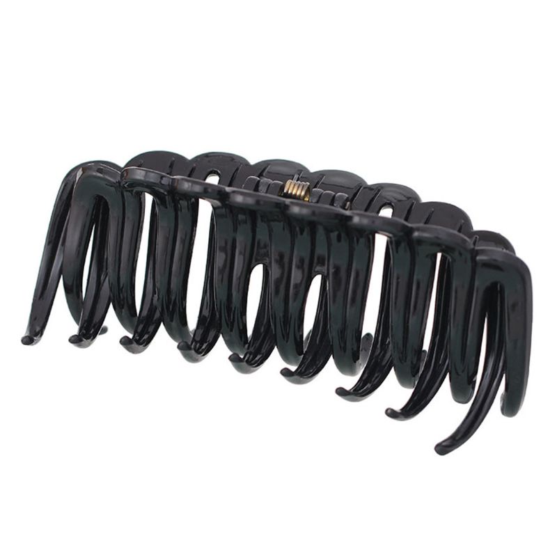 Kẹp Tóc Đuôi Ngựa Cỡ Lớn Dày Dặn Màu Đen 12cm Thời Trang Cho Nữ