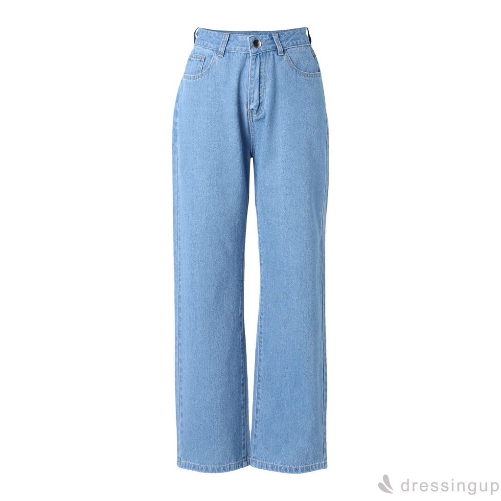 Quần Jeans Dài Ống Rộng Thời Trang Dành Cho Nữ