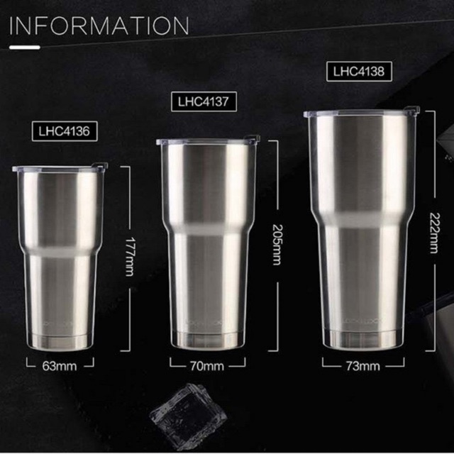 Ly giữ nhiệt Lock&amp;Lock Swing Tumbler màu bạc