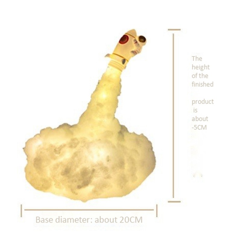 Đèn Ngủ Hình Tên Lửa Phi Hành Gia Sáng Tạo Cho Bé