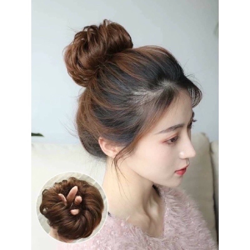 BÚI PHỦ XOĂN TÓC BÚI DẠNG CỘT XOĂN ❇️FREESHIP ❇️tóc giả búi phủ xoăn dạng buộc freeship ❇️
