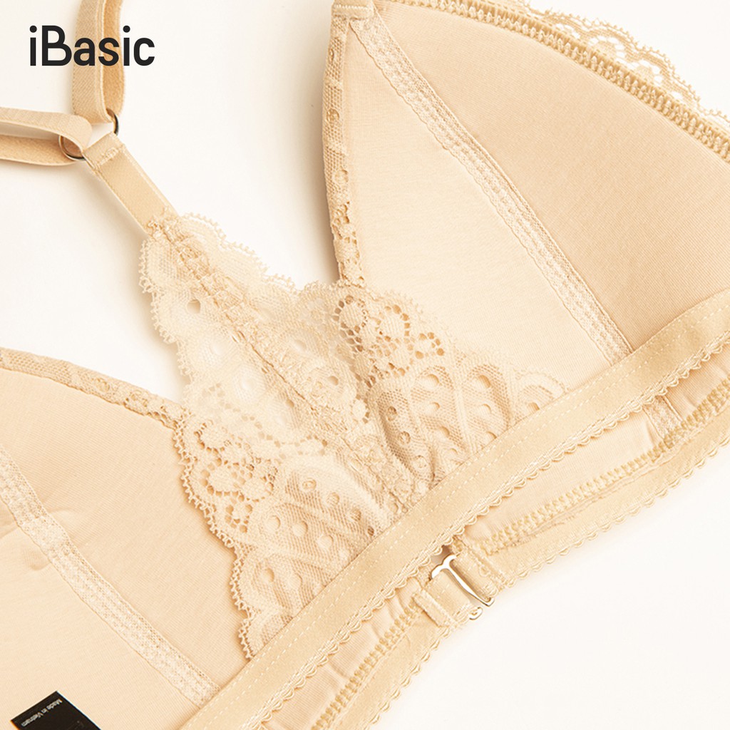 Áo bralette không gọng ren iBasic BRAY042