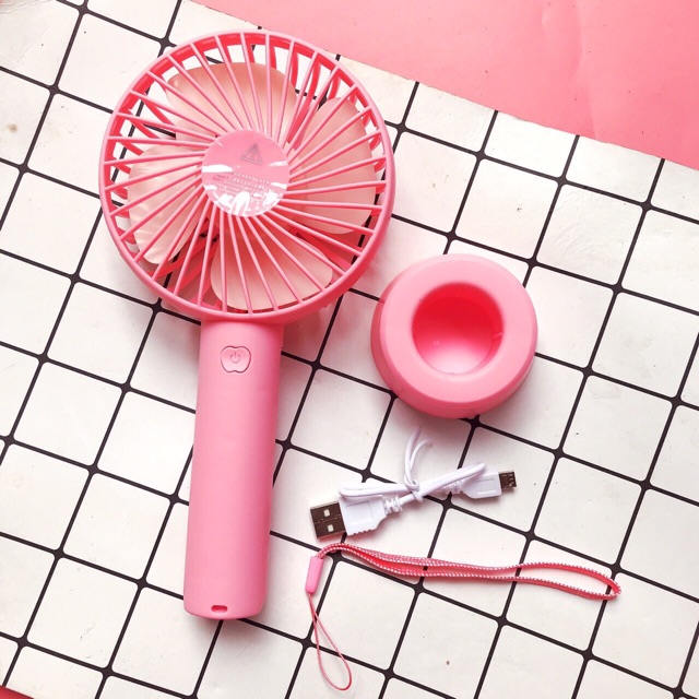 Quạt cầm tay - quạt để bàn 3 tốc độ có đế siêu tiện lợi | BigBuy360 - bigbuy360.vn