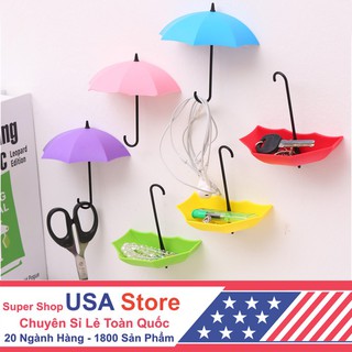 Set 3 Móc Treo Đồ Kiểu Dáng Chiếc Ô Cá Tính (Shop Một Giá 9.9k)