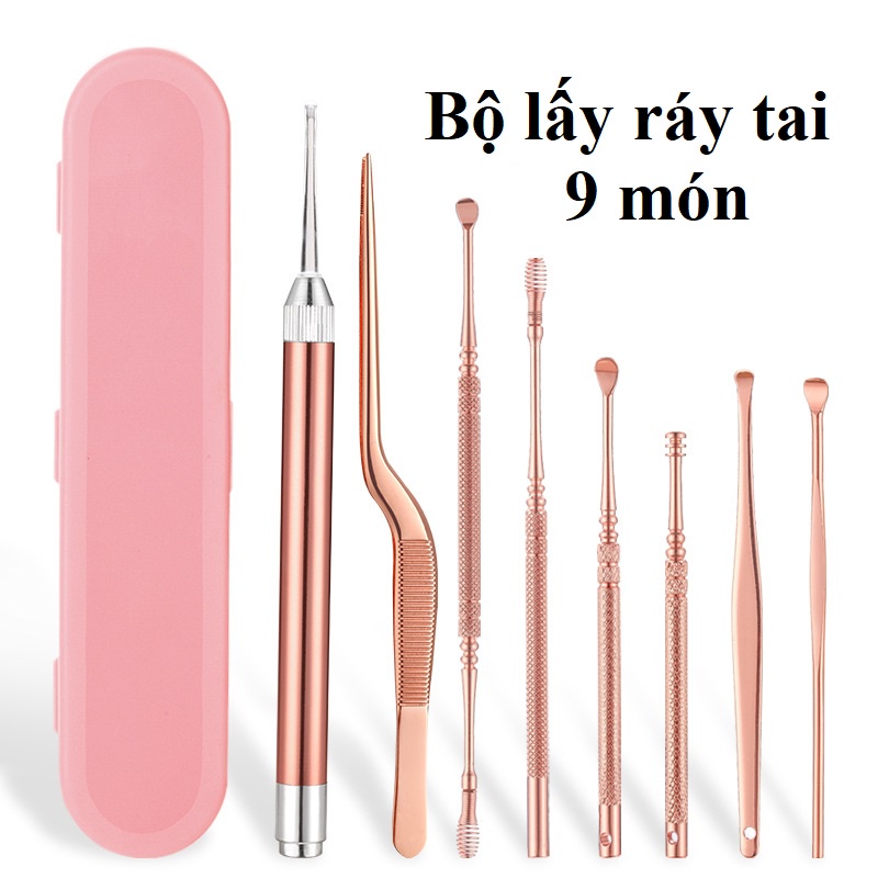 Bộ Ngoáy Lấy Ráy Tai 9 - 20 Món Chuyên Dụng Cho Salon