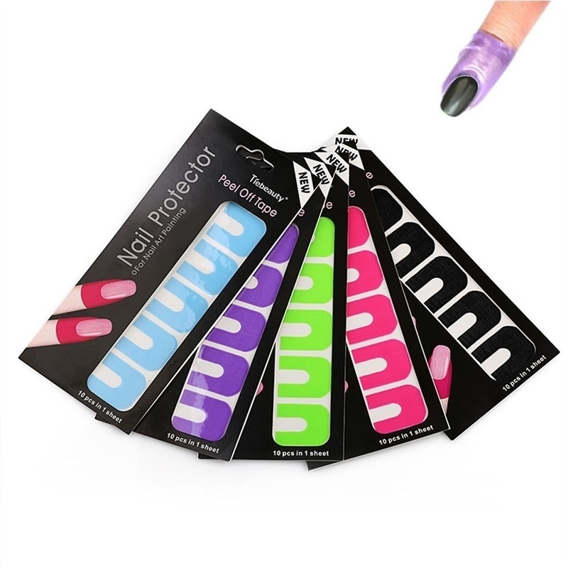 [Hàng mới về] Keo giữ móng tay hình chữ U hỗ trợ trang trí móng chống tràn dễ dùng tiện lợi