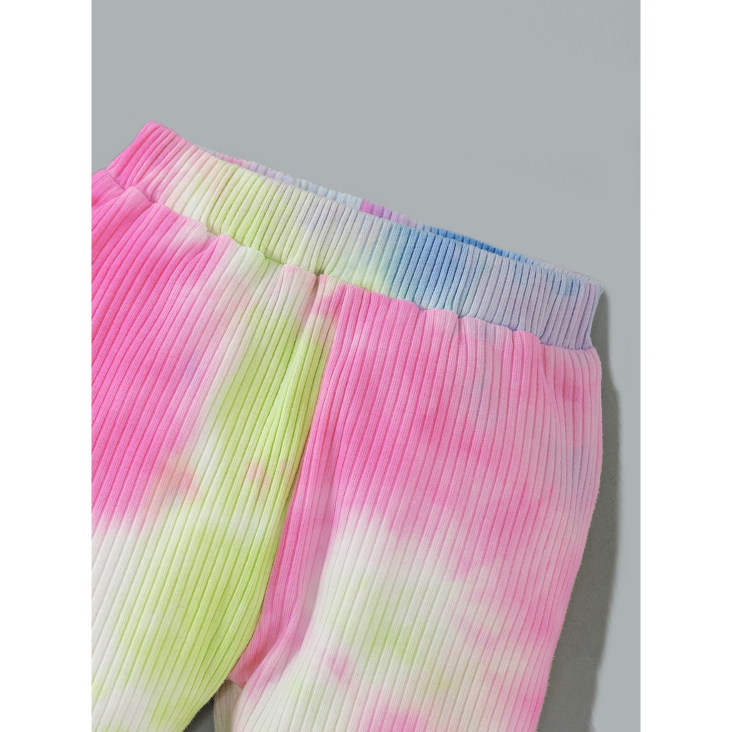 Trang phục Mikrdoo gồm áo thun tay dài xếp nếp và quần cotton cho em bé sơ sinh