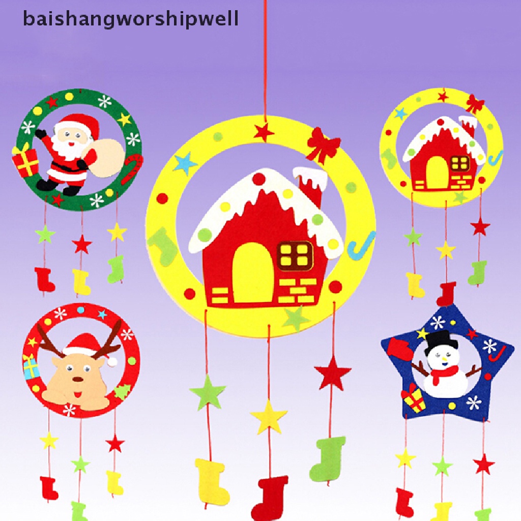 BAVN Children DIY Crafts Kits Felt Christmas Toy Wind Chime Handcraft Supplies Gifts Martijn