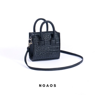 Túi mini đeo chéo Ngaos Sugar - Lizard Black