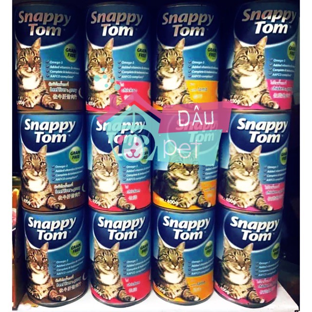 Pate lon snappy tom adult cho mèo 400g