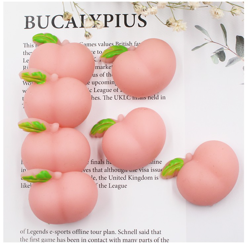 Đồ Chơi BóP Squishy HìNh Quả ĐàO GiúP GiảM Stress