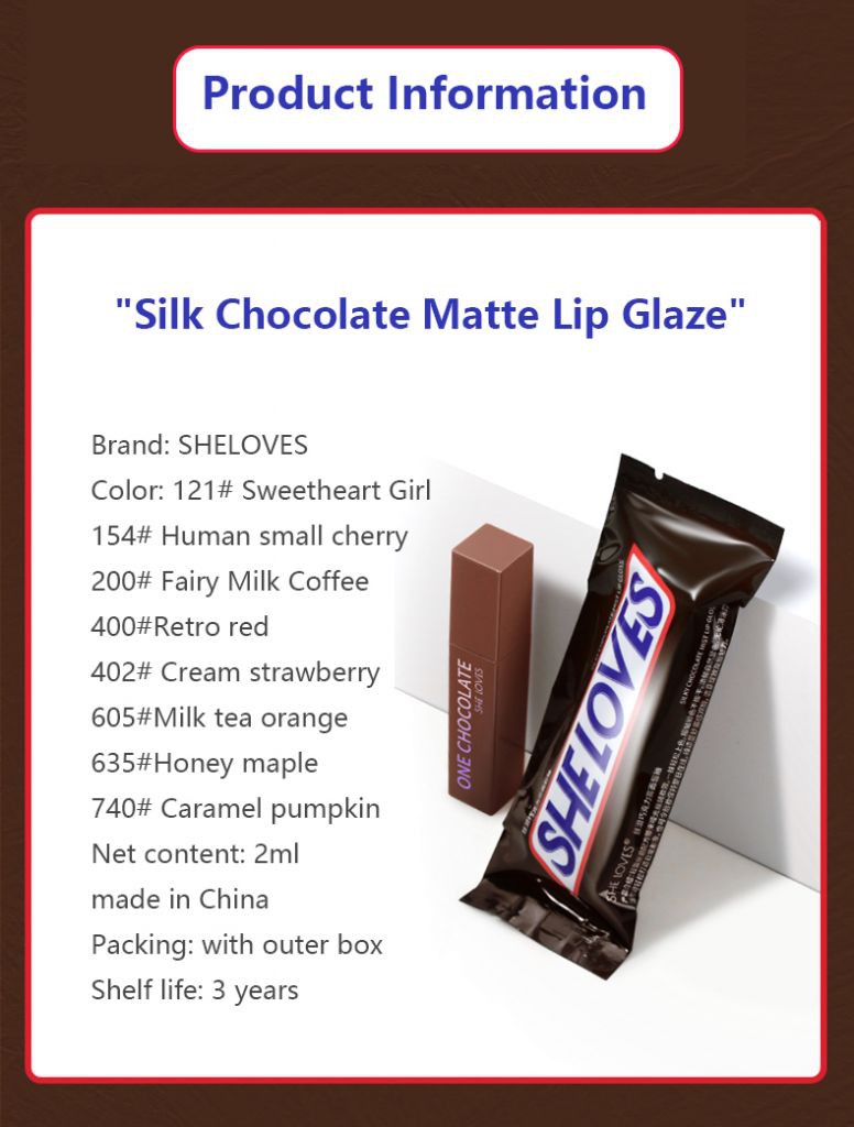 Son môi She Love thiết kế dạng kẹo socola xinh xắn | BigBuy360 - bigbuy360.vn